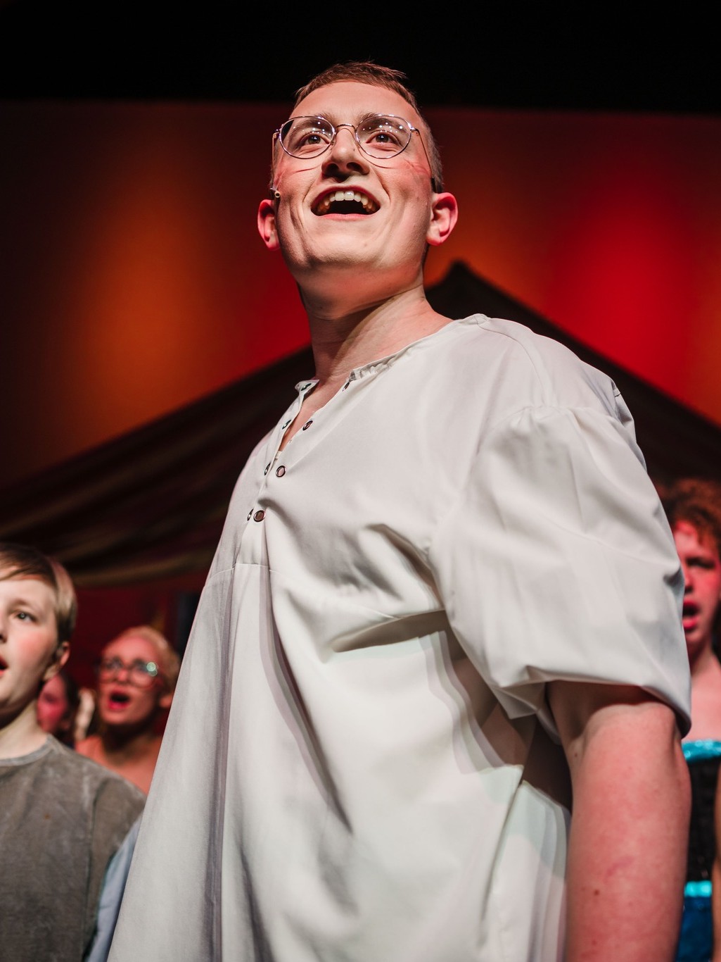 Alex Walley, tenor, playing the role of pippin at Schenectady Light Opera Company. 